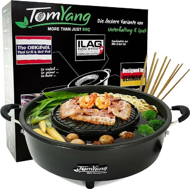 TomYang Hot Pot The Original Thai Grill Hot Pot Electric Thai BBQ Multi Cooker Swiss