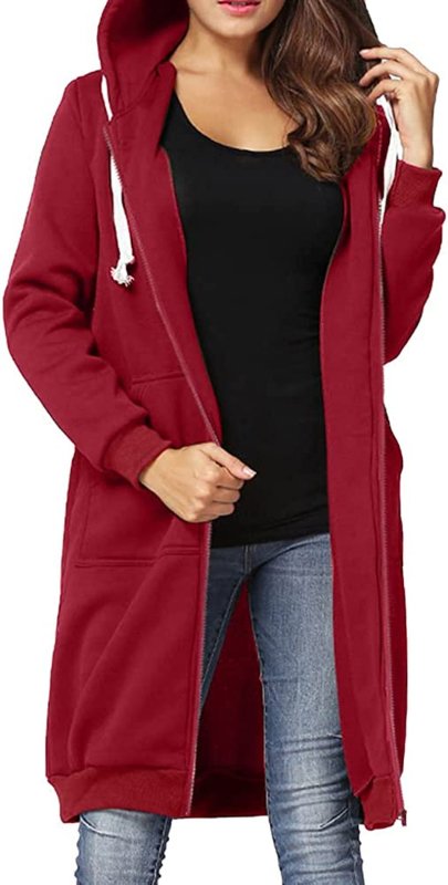 Famulily Womens Winter Warm Open Front Fleece Fluffy Jacket