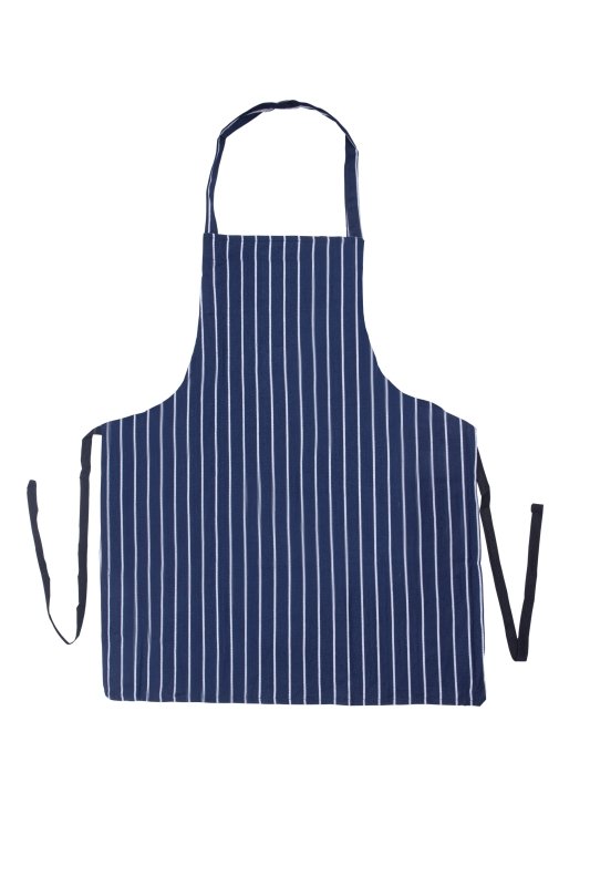 100% Cotton Butcher Stripe Kitchen Apron Chefs Workwear - Apron - British D'sire