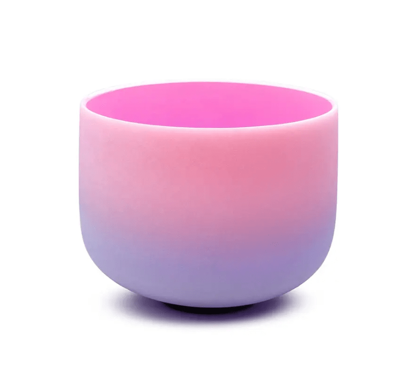 Crystal Singing Bowl 10 Inch G Note Pink-Purple Colour 432hz