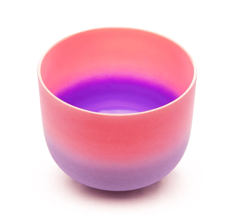 Crystal Singing Bowl 10 Inch G Note Pink-Purple Colour 432hz