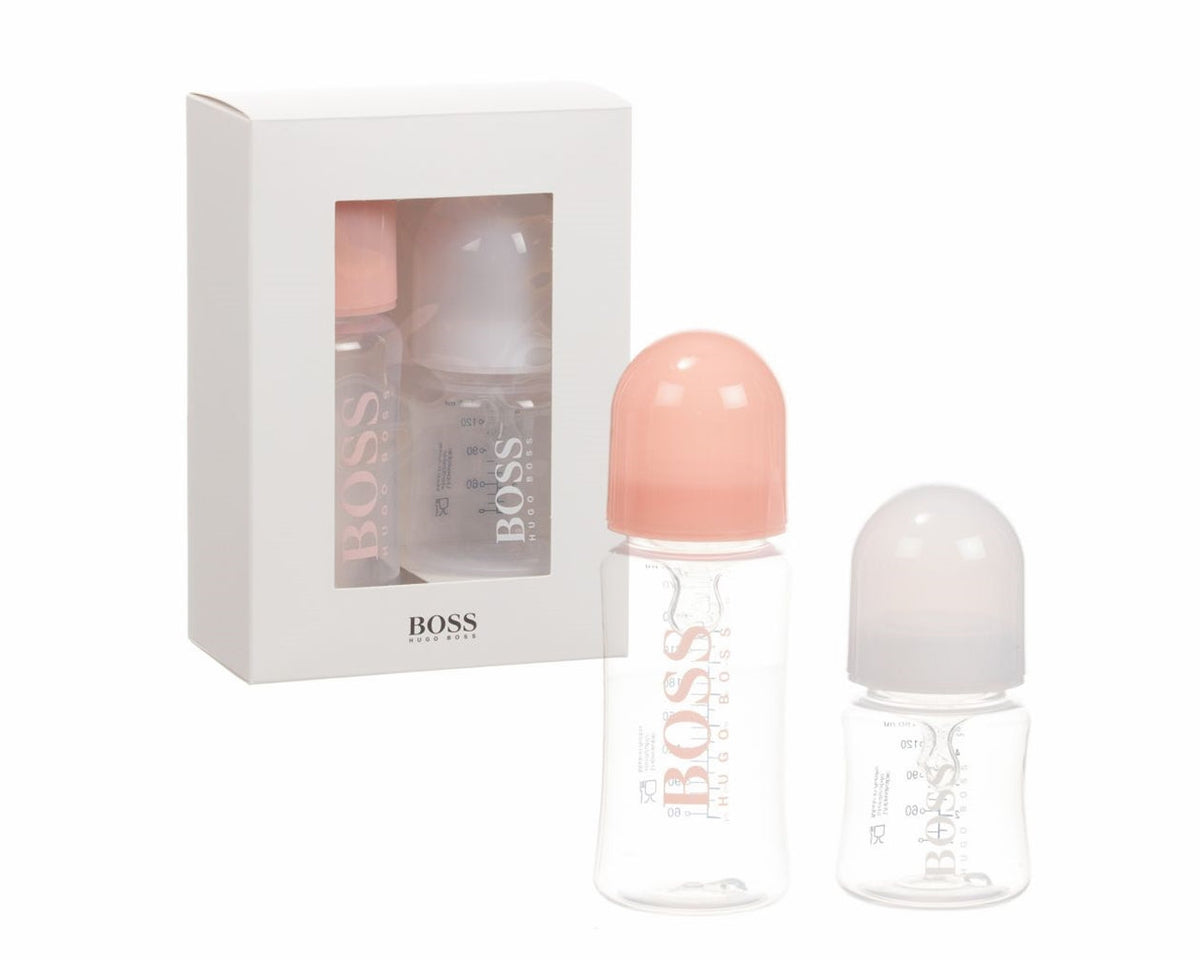 Hugo Boss Baby's J90Z10 N34 Two Bottle Set Pink White