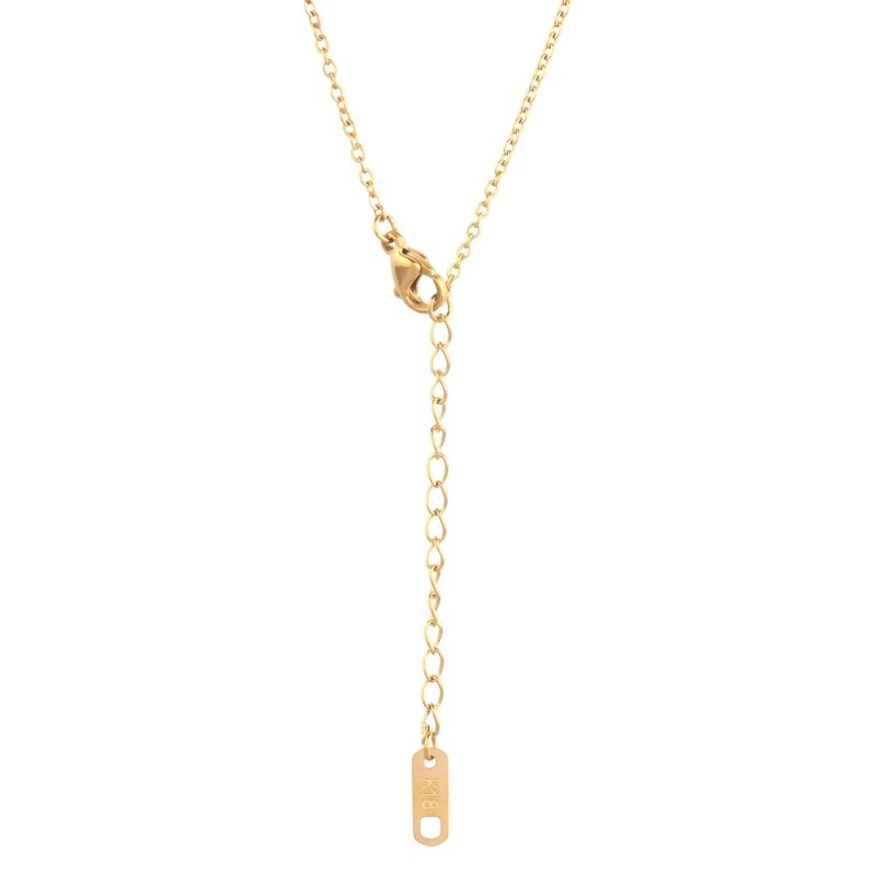 14K gold necklace | Gold Plated Cross Pendant Necklace - Jewelry - British D'sire