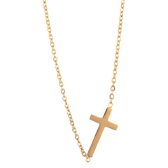 14K gold necklace | Gold Plated Cross Pendant Necklace Nichestar