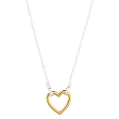 18K Gold Plated Heart Pendant Necklace - Jewelry - British D'sire