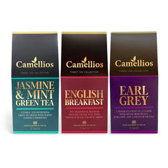 Specialty Tea Selection, 3 Classic Teas, Camellios (3 Pack, 15 Tea Bags Each)