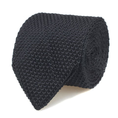 Black Knitted Tie Set