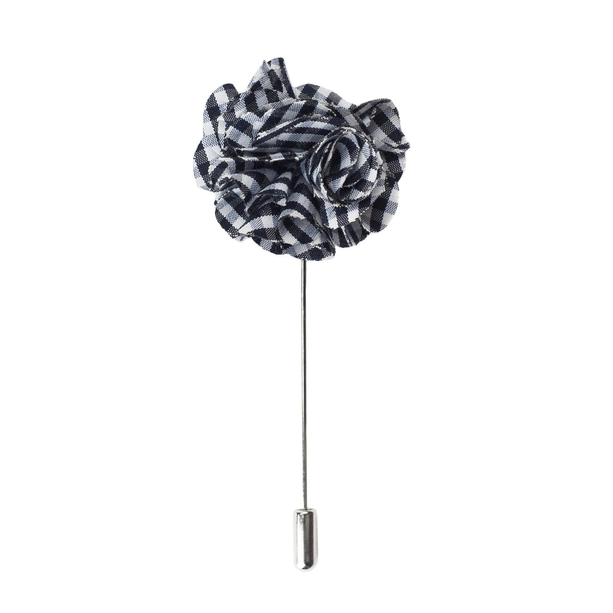 Flower Bunch Lapel Pin, Gingham