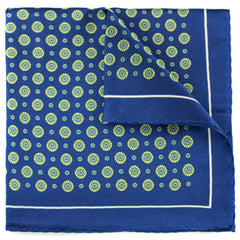 Navy Silk Pocket Square