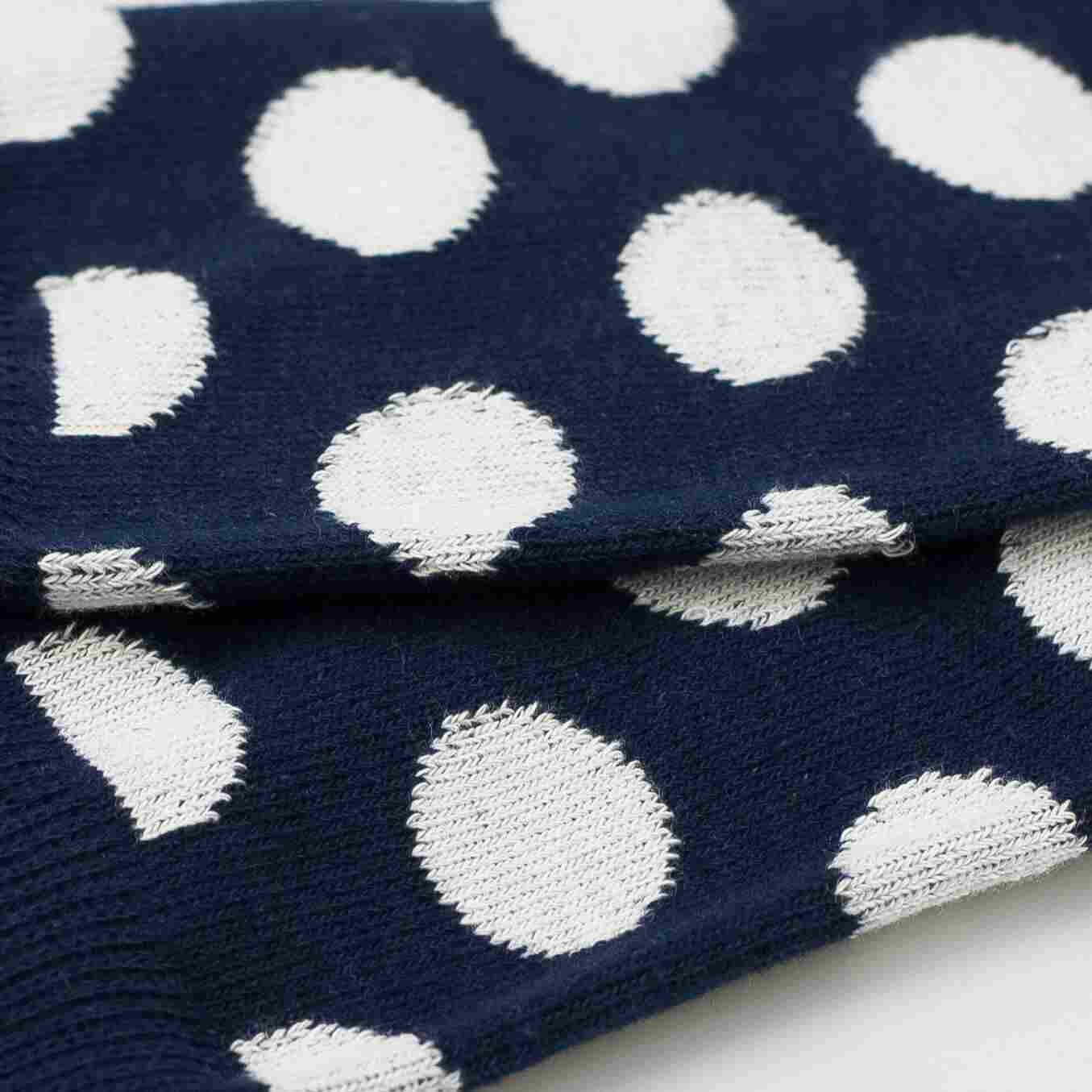 3-Pack Navy Polka Dot Socks