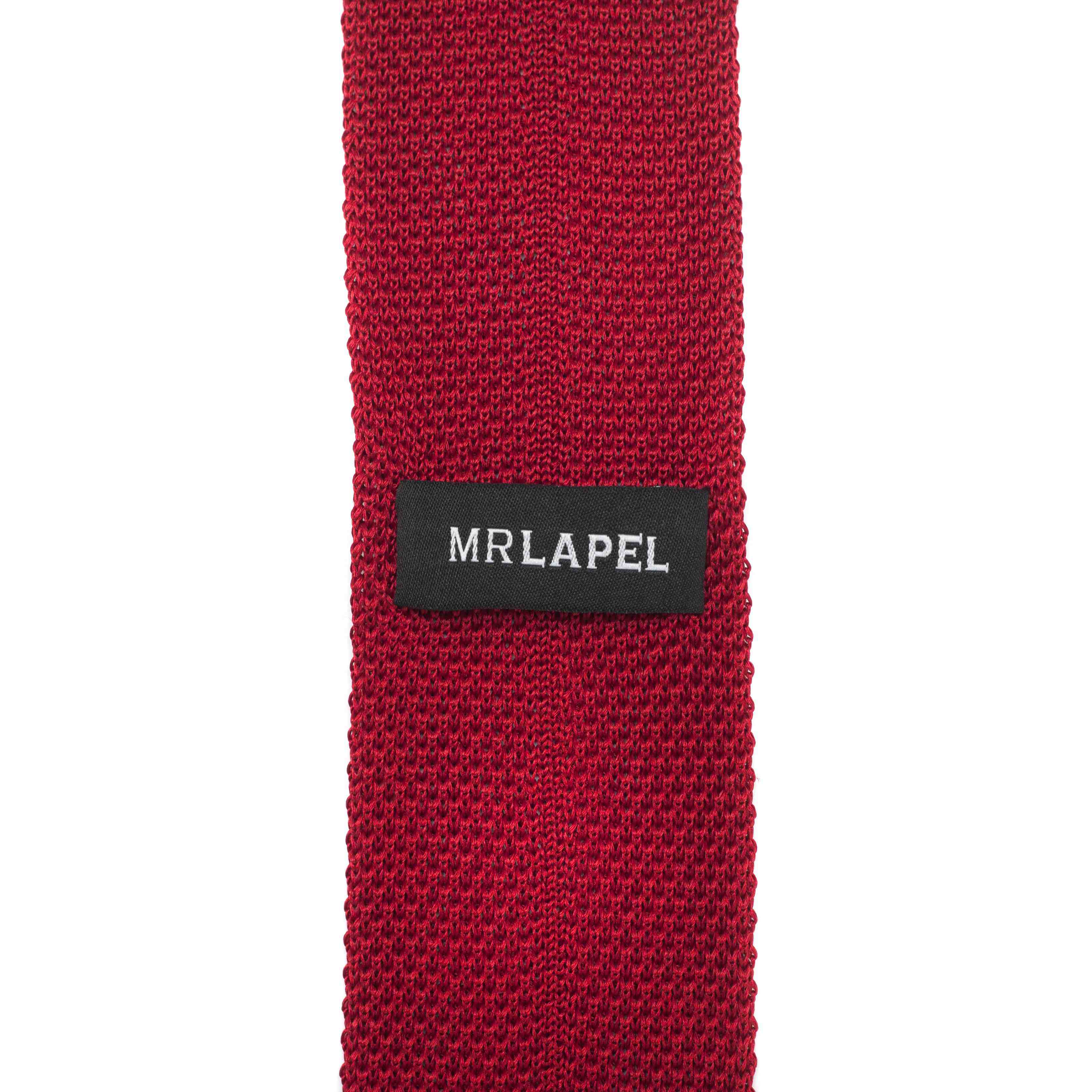 Red Knitted Silk Tie