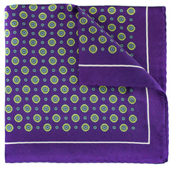 Purple Silk Pocket Square