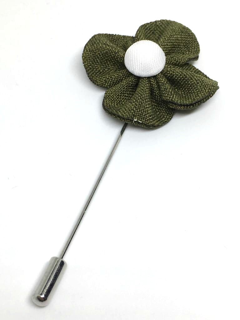 Poppy Lapel Pin, Green