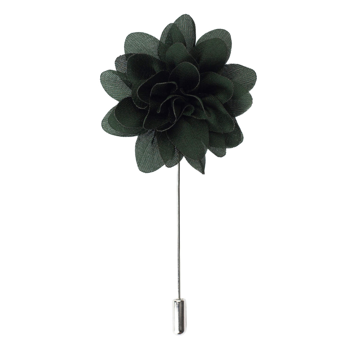 Amour Flower Lapel Pin, Deep Green