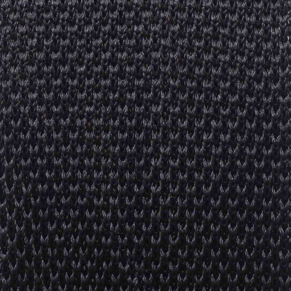 Black Knitted Silk Tie