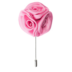 Triple Rose Lapel Pin, Baby Pink