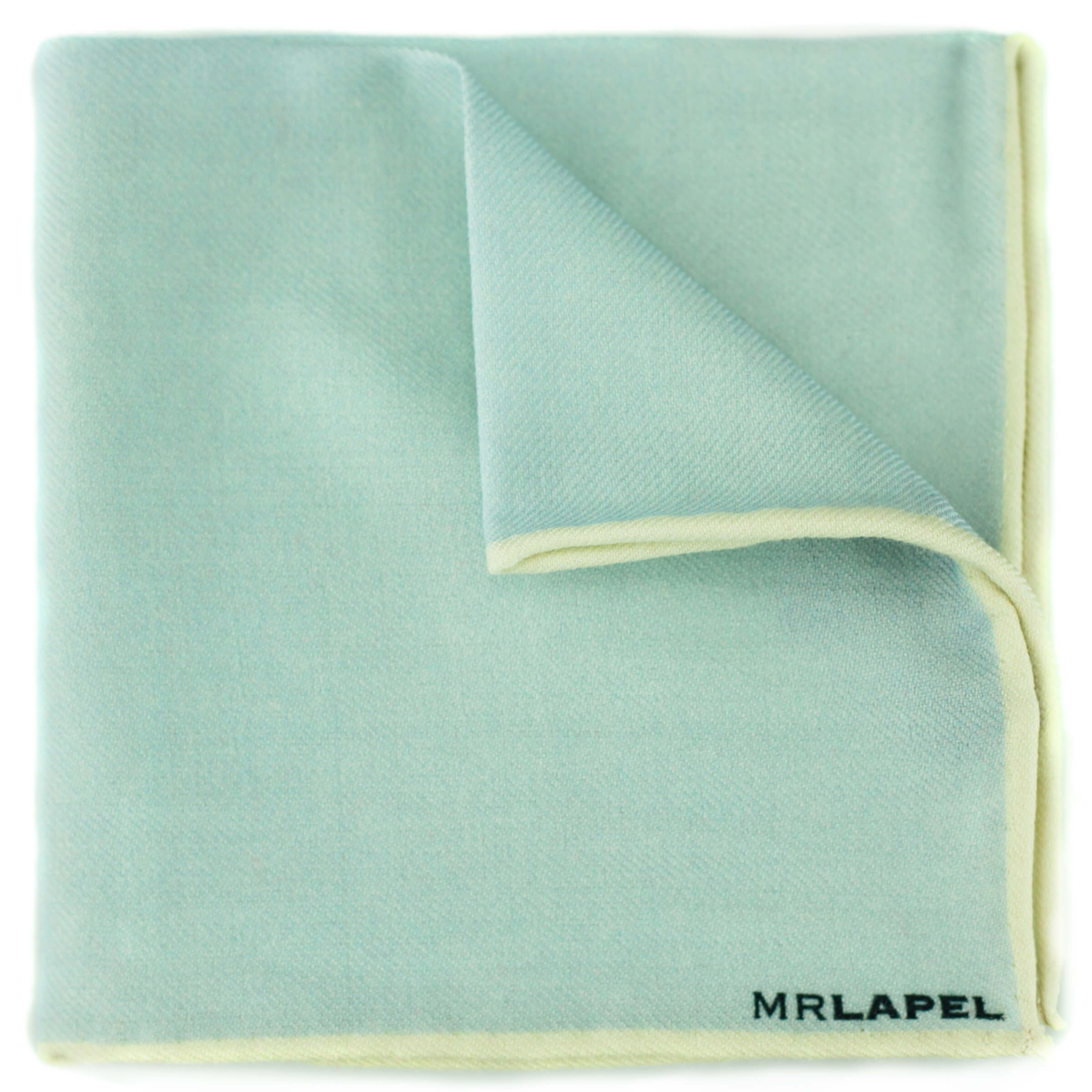 Baby Blue Wool Pocket Square