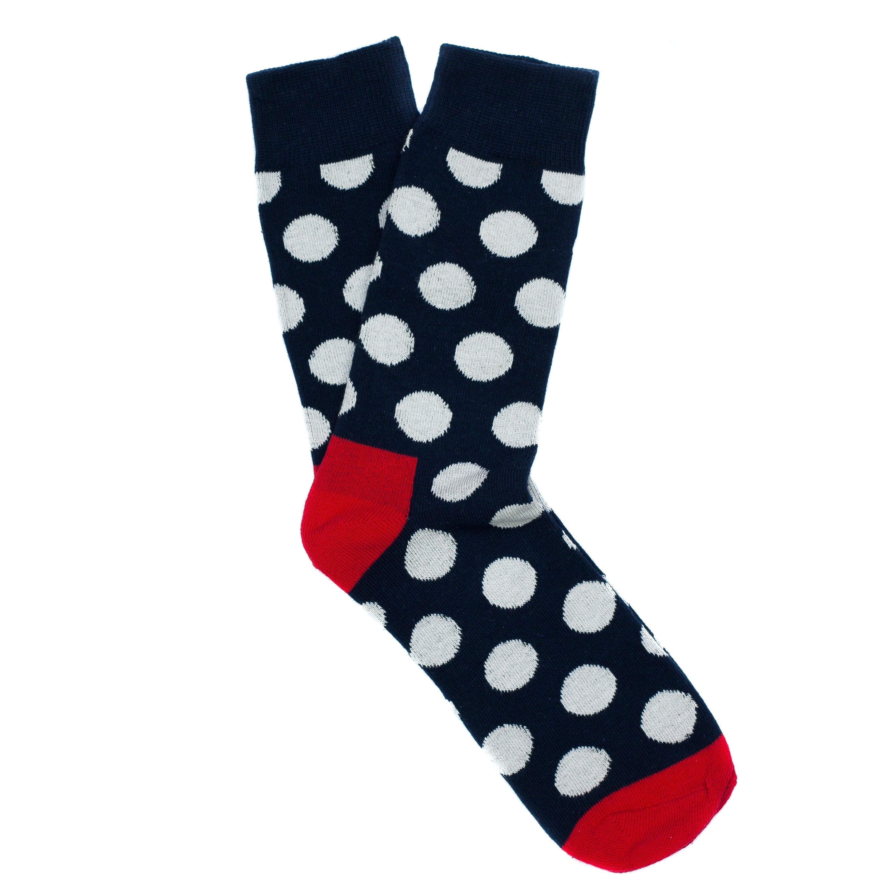 3-Pack Navy Polka Dot Socks