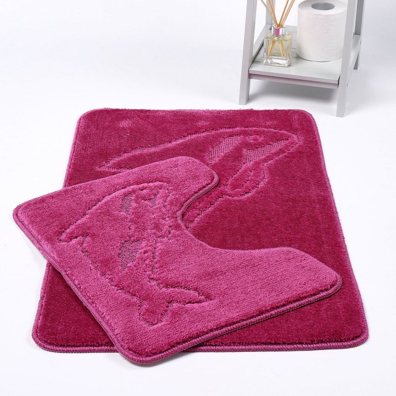 2 Piece Dolphin Bath Mat Set Pedestal Non Slip - Home, Furniture & DIY:Bath:Bathroom Accessories:Bath Mats, Rugs & Toilet Covers - British D'sire