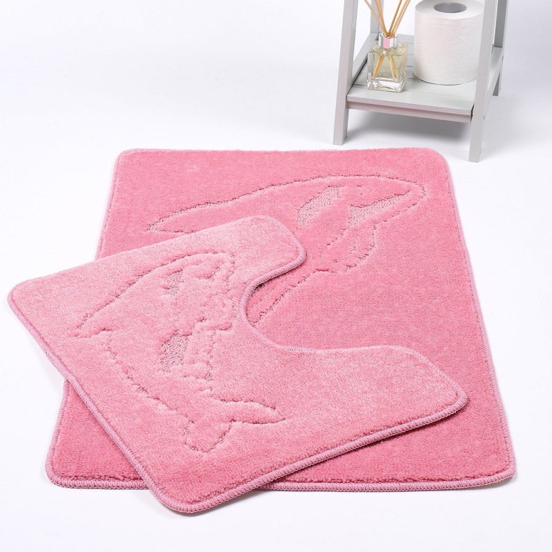 2 Piece Dolphin Bath Mat Set Pedestal Non Slip - Home, Furniture & DIY:Bath:Bathroom Accessories:Bath Mats, Rugs & Toilet Covers - British D'sire