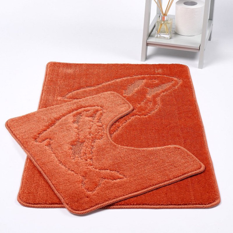 2 Piece Dolphin Bath Mat Set Pedestal Non Slip - Home, Furniture & DIY:Bath:Bathroom Accessories:Bath Mats, Rugs & Toilet Covers - British D'sire