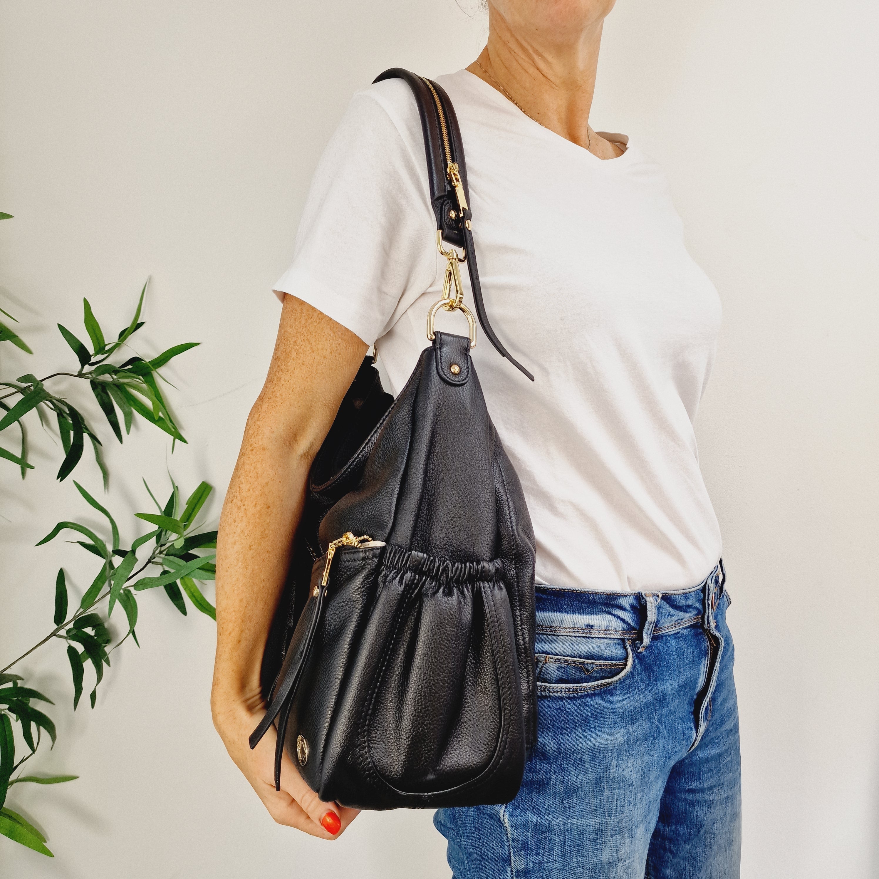 Lennox Demi Black Leather Handbag - Limited Edition