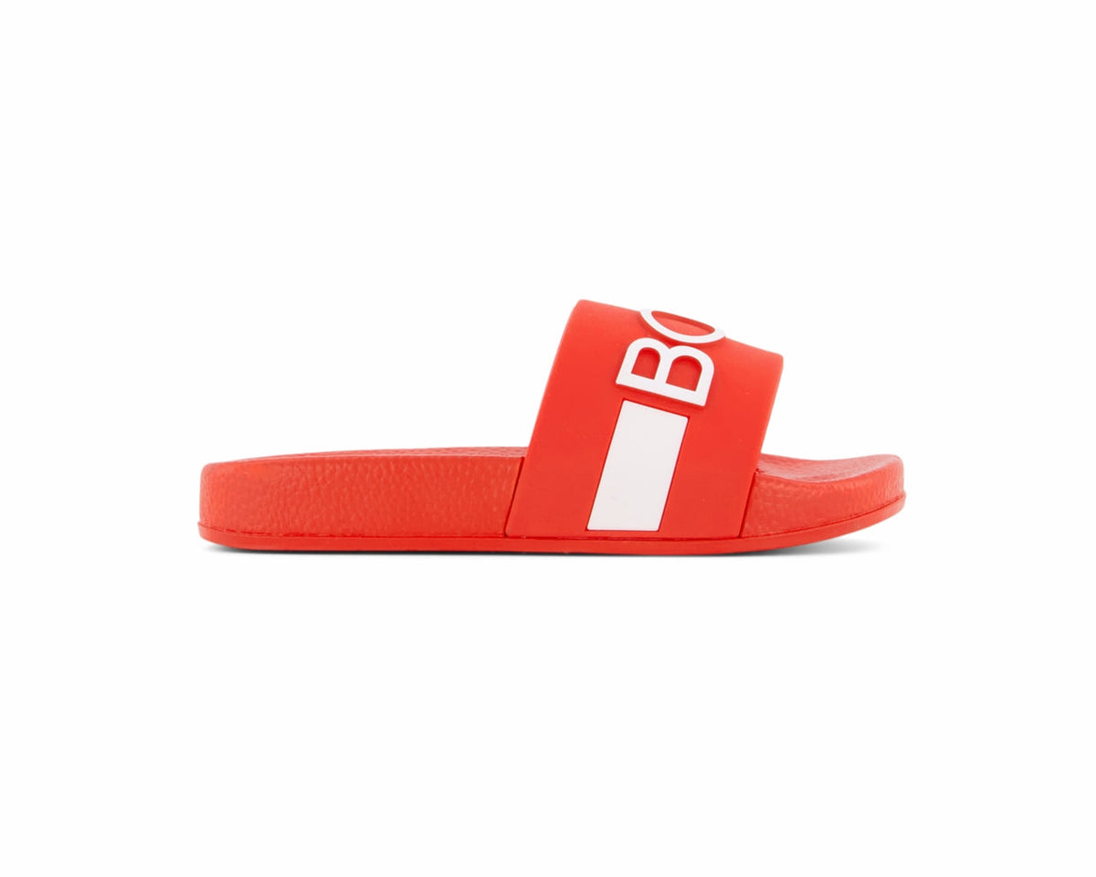 Hugo Boss Kids J29274 997 Logo Sliders Red