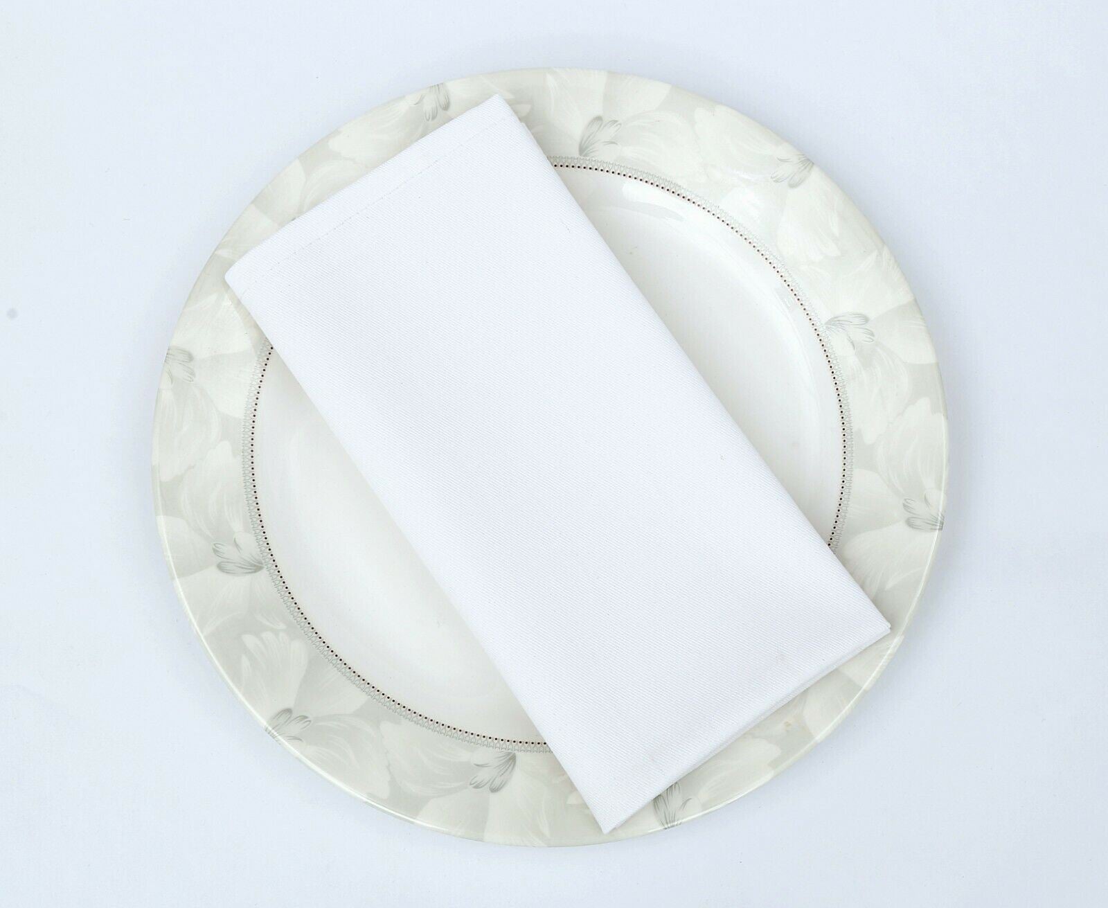 12 Pack Napkins Table Linen Dinner Cloth Poly Cotton Hotel Wedding 45 cm x 45 cm