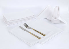 12 Pack Napkins Table Linen Dinner Cloth Poly Cotton Hotel Wedding 45 cm x 45 cm