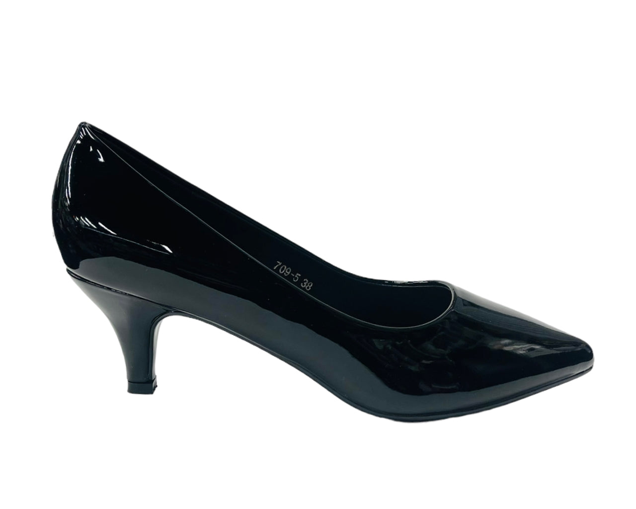 Women's Stiletto Heel Faux Patent Leather Court Shoes