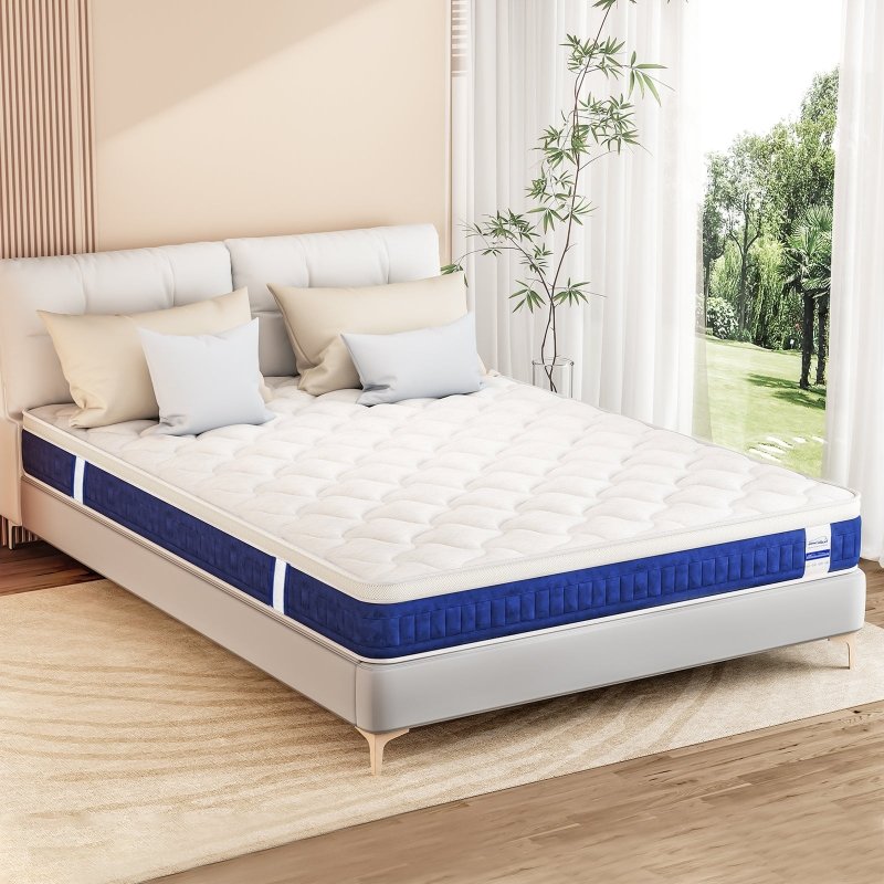 25CM Hybrid Pocket Spring Gel Memory Foam Mattress with Soft and Breathable Fabric, Medium Firm - British D'sire