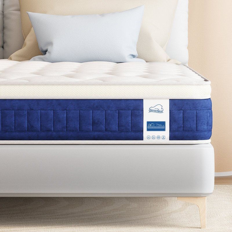 25CM Hybrid Pocket Spring Gel Memory Foam Mattress with Soft and Breathable Fabric, Medium Firm - British D'sire