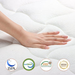 25CM Hybrid Pocket Spring Gel Memory Foam Mattress with Soft and Breathable Fabric, Medium Firm - British D'sire