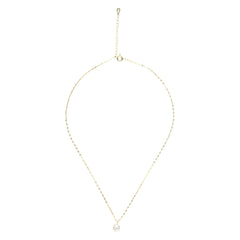 14K Gold Plated Solitaire Necklace Nichestar