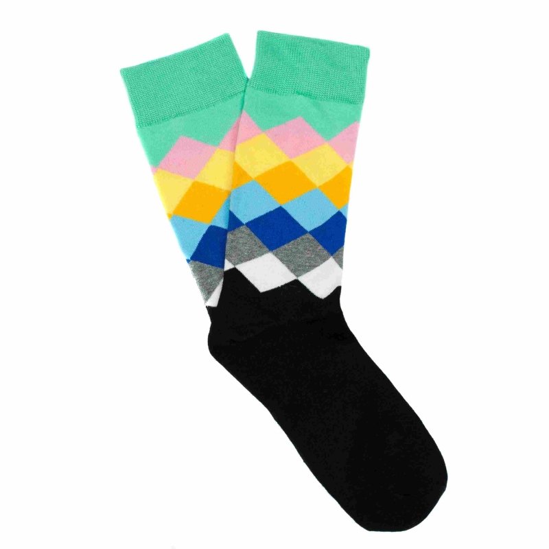 3 - Pack Green and Black Socks - All Products - British D'sire