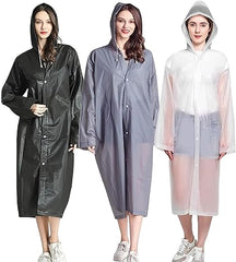 3 Pieces Travel Raincoat, Cape Coat, Hooded Rain Poncho, Waterproof Fleece Poncho, Outdoor Rain Gear, Unisex, Reusable Lightweight Raincoat, Suitable for Camping, Hiking and Other Outdoor Activities. - British D'sire