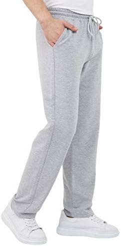 COMEOR Men's Cotton Jogging Pants - Long Men's Sweatpants - Men's Jogger Training Trousers, Relaxing Track Suit Bottom