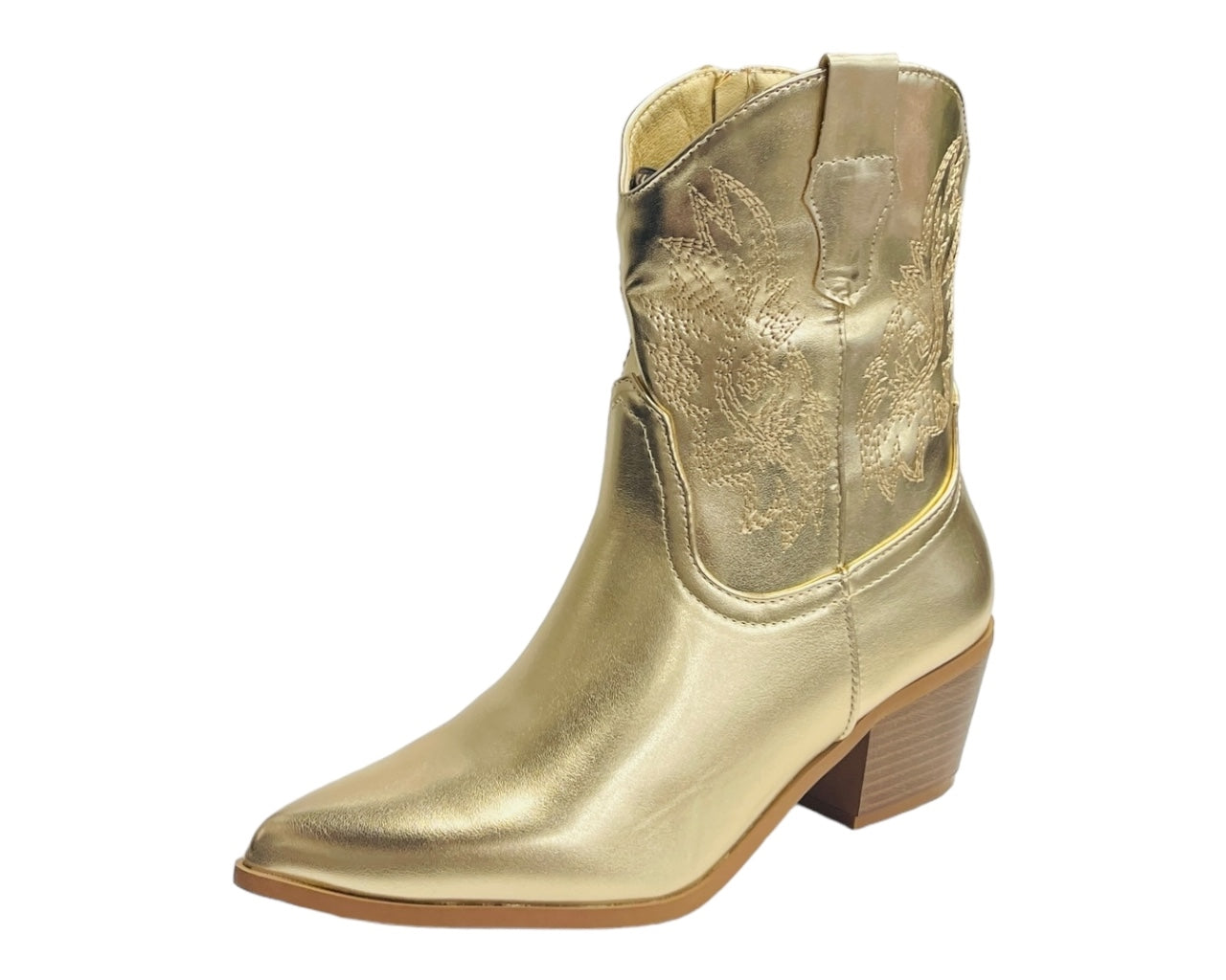 Western Cowboy Embroidered Ankle Boots