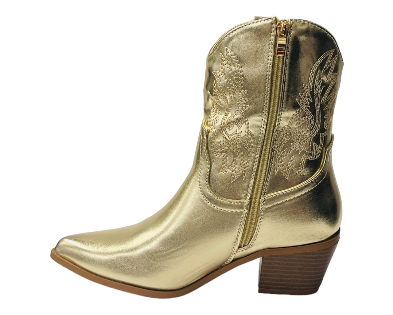 Western Cowboy Embroidered Ankle Boots