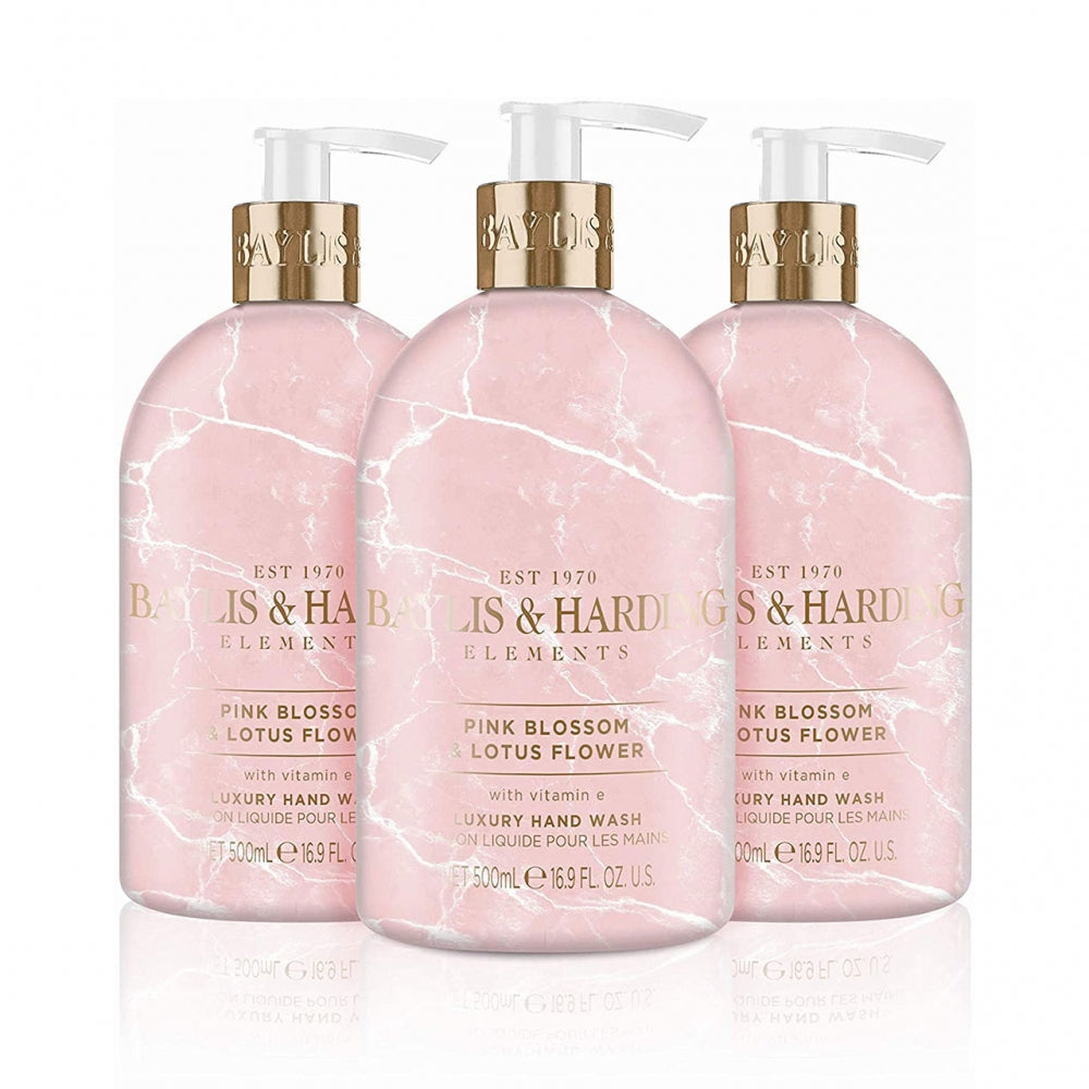 Baylis & Harding Elements Pink Blossom & Lotus Flower Hand Wash, 500 ml