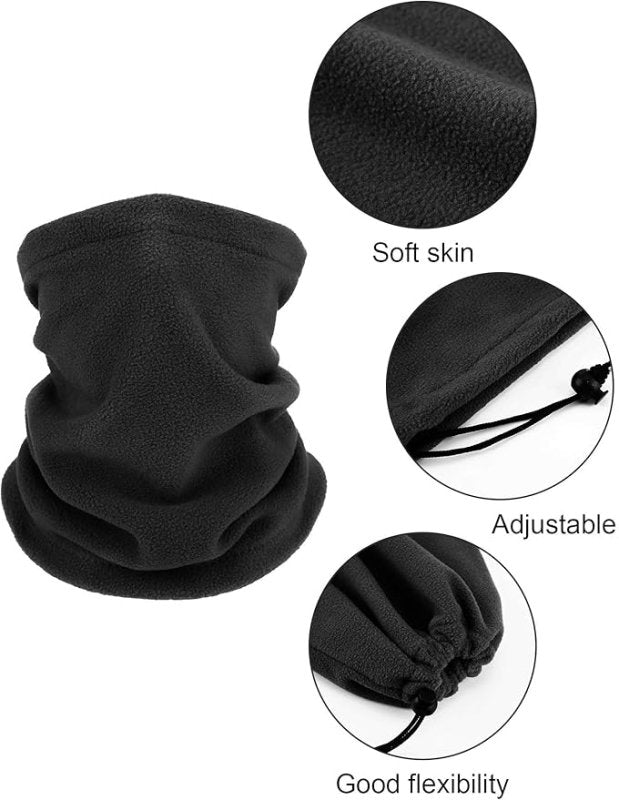 4 Pieces Kids Winter Neck Warmers Fleece Gaiter Windproof Face Covering - British D'sire