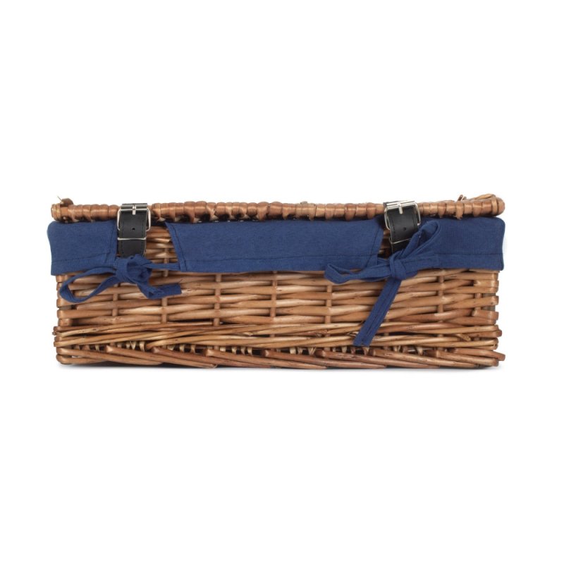 40cm Empty Wicker Rectangular Gift Basket - Empty Picnic Baskets - British D'sire