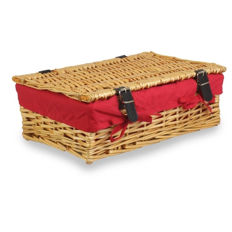 40cm Empty Wicker Rectangular Gift Basket - Empty Picnic Baskets - British D'sire