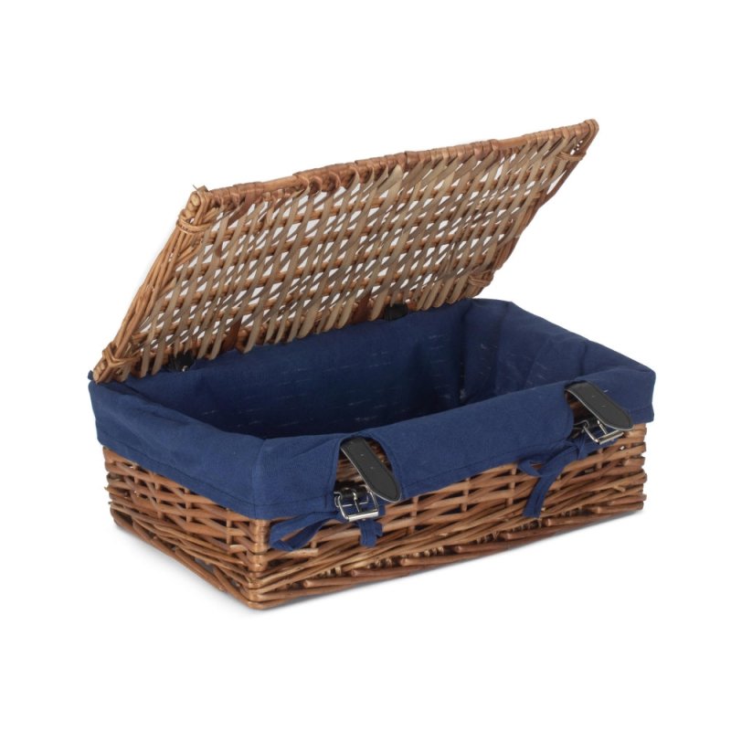 40cm Empty Wicker Rectangular Gift Basket - Empty Picnic Baskets - British D'sire