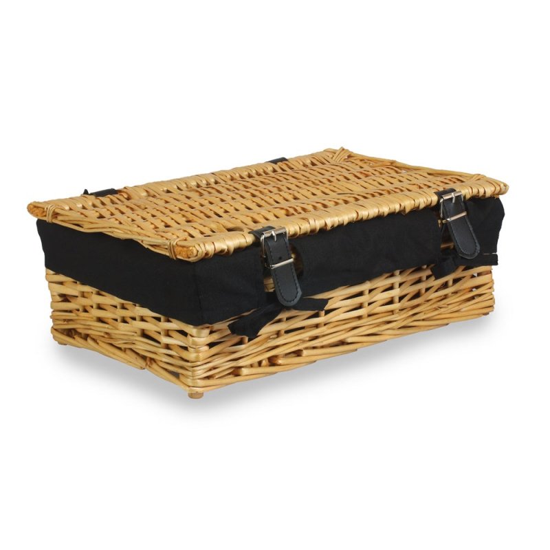 40cm Empty Wicker Rectangular Gift Basket - Empty Picnic Baskets - British D'sire