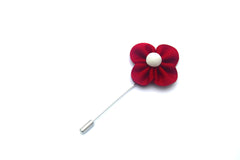 Poppy Lapel Pin, Red