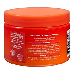 CANTU Natural Deep Treatment Masque, Shea Butter 340 g, Ivory/Black-Gum, 1 Count, (Pack of 1) (packaging may vary)