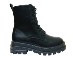 Women's Combat Chunky Sole Lace Up Boots