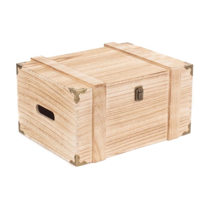 6 Bottle Wooden Wine Chest - Presentation Boxes - British D'sire