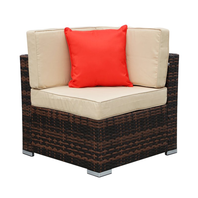 6 Seat Rattan Sofa with Table - British D'sire